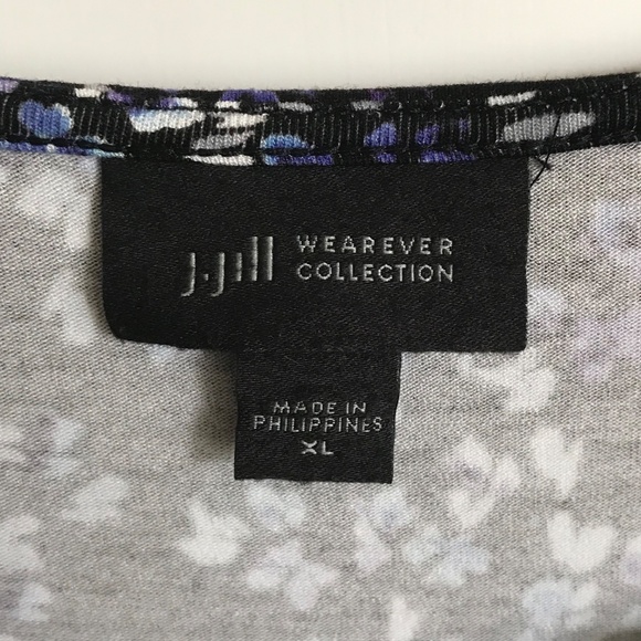 J. JILL Wearever Collection Floral Tunic Top Long Sleeve Women’s Size XL 1X - Picture 8 of 16